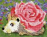 Картина за декориране с камъчета - Таралеж с роза