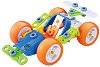 Детски конструктор - Състезателен автомобил - Комплект от 60 елемента от серията "Build and Play" - 