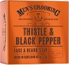 Scottish Fine Soaps Men's Grooming Thistle & Black Pepper Face & Beard Soap -        Men's Grooming - 