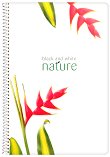 Ученическа тетрадка със спирала - Nature : Формат А4 с широки редове - 100, 150 или 200 листа - 