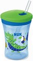 Неразливаща се чаша със сламка NUK Chameleon - 230 ml, от серията Action Cup, 12+ м - 