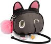 Чанта за рамо - Cat - В комплект с ключодържател и звънче от серията "Oh My Pop" - 