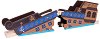 Корабокрушенски мост - Дървена играчка от серията "Rails" - 