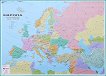 Европа - политическа карта - Стенна карта - М 1:5 000 000 - 