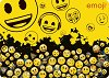 Двустранна подложка за бюро Derform - Емотикони - От серията Emoji - 