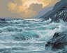 Рисуване по номера Newart - Бурно море - 50 x 40 cm - 