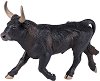Фигурка на черен бик Papo - 
