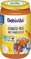 Bebivita - Био пюре от зеленчуци, ориз и телешко месо - 