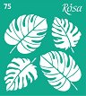 Самозалепващ шаблон Rosa - Листа на Монстера