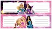 Етикети за тетрадки - Disney Barbie - тетрадка