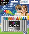 Пастели за лице Kidea - 12 цвята - 