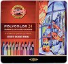 Цветни моливи Koh-I-Noor Polycolor - 24 цвята  - 