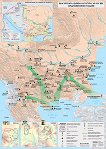 Стенна историческа карта: Българската църква и култура VII - XIV век. Средновековни градове - M 1:900 000 - 