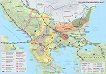Стенна историческа карта: България под византийска власт - M 1:950 000 - 