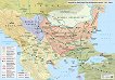 Стенна историческа карта: Падане на България под османска власт 1371 - 1396 - 