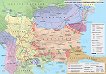 Стенна историческа карта: Балканите през Първата световна война 1914 - 1918 - 