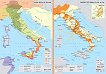 Стенна историческа карта: Ранна епоха в Италия. Римска република III - II в. пр. Хр. - 