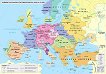 Стенна историческа карта: Развитие на занаяти и търговия в Европа, края на XV в. - 