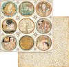 Хартия за скрапбукинг Stamperia - Климт: кръгове
