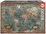 Историческа карта на света - Пъзел от 8000 части - 