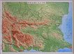 Стенна релефна карта на България - атлас