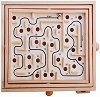 Лабиринт с 35 дупки - Дървена логическа игра - 