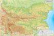 Стенна природногеографска карта на България - карта