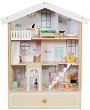 Дървена къща за кукли - Happy Villa - 