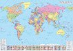 Стенна политическа карта на света - атлас