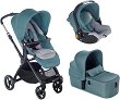 Бебешка количка 3 в 1 Jane Kendo Koos iSize Micro - С кош за новородено, лятна седалка, кош за кола, чанта и аксесоари - 