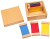 Дървени цветни плочки в кутия - 