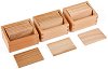 Барометърни плочки - Детски дървен образователен комплект за игра по метода на Монтесори - 