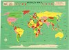 Магнит за хладилник - Карта на света - 