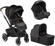Бебешка количка 3 в 1 Jane Crosslight Koos iSize Micro - С кош за новородено, лятна седалка, кош за кола, чанта и аксесоари - 
