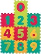 Числа - Детски пъзел-килим от 10 меки части - пъзел