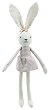 Парцалена кукла зайче момиченце от лен - The Puppet Company - играчка