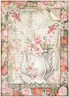 Декупажна хартия Stamperia - Чайник с цветя - A4 от колекцията Casa Granada - 