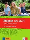 Magnet neu - ниво A2.1: Учебник и учебна тетрадка по немски език - помагало