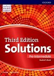 Solutions - Pre-Intermediate: Учебник по английски език Third Edition - учебна тетрадка