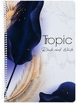 Ученическа тетрадка със спирала - Tropic Формат A4 с широки редове - продукт