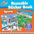 Galt: Спортове - книжка със стикери за многократна употреба Sports - Reusable Sticker Book - детска книга