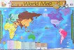 Bruno's World Map: Стенна учебна карта на английски език - 