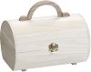 Дървено куфарче със закопчалка и дръжка KPC - 21 / 12.5 / 15.5 cm - 