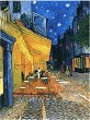 Рисуване по номера Foska - Кафе тераса през нощта - 40 x 50 cm - 