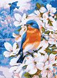 Рисуване по номера - Пролетни птици - 20 x 30 cm - 