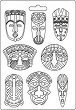 3D форма Stamperia - Племенни маски