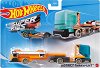 Метално камионче с количка Mattel - Super Rigs District Trasnsport - 