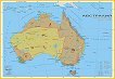 Австралия - природогеографски зони - Стенна карта - М 1:4 250 000 - 