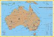 Австралия - население и стопанство - карта