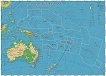 Австралия и Океания - природогеографска карта - Стенна карта - М 1:9 000 000 - 